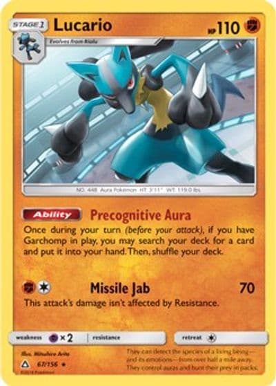 Lucario (SM Ultra Prism) Deck Exclusives Pokemon card