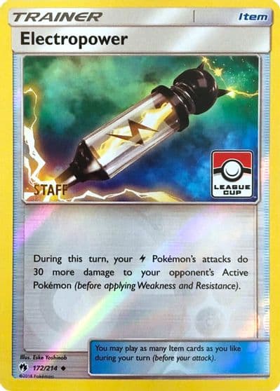 Electropower (League Cup) [Staff] League & Championship Cards Pokemon card