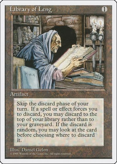 Library of Leng Fourth Edition Magic card