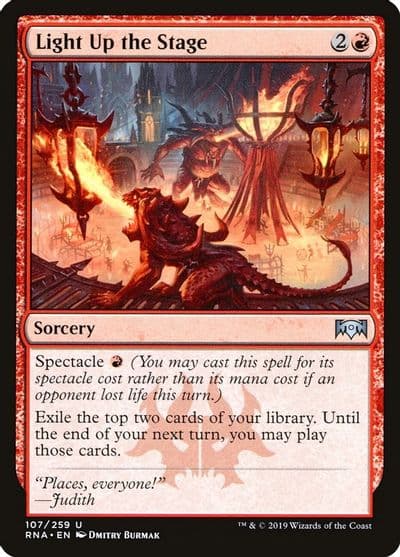 Light Up the Stage Ravnica Allegiance Magic card