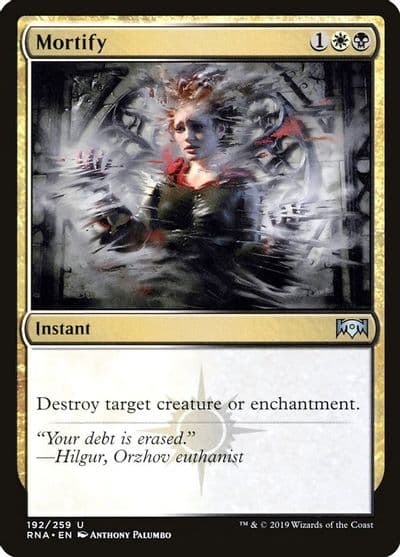 Mortify Ravnica Allegiance Magic card