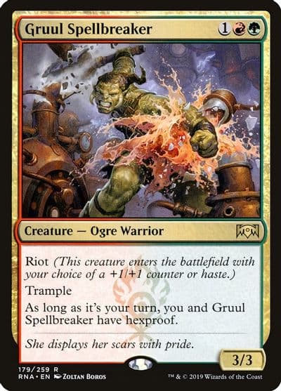 Gruul Spellbreaker Ravnica Allegiance Magic card