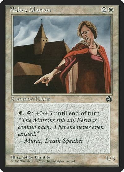 Abbey Matron Version 2 Homelands Magic card