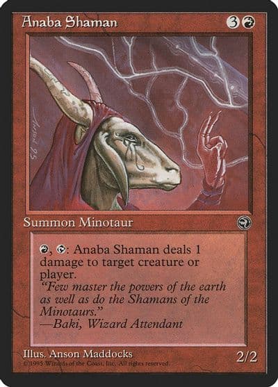 Anaba Shaman Version 2 Homelands Magic card