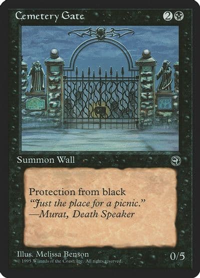 Cemetery Gate Version 2 Homelands Magic card