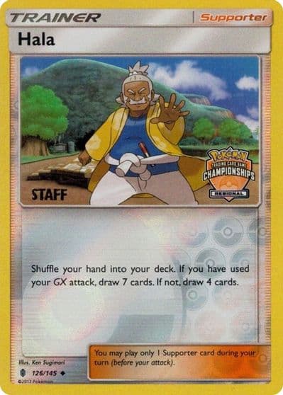 Hala (Regional Championships) [Staff] League & Championship Cards Pokemon card