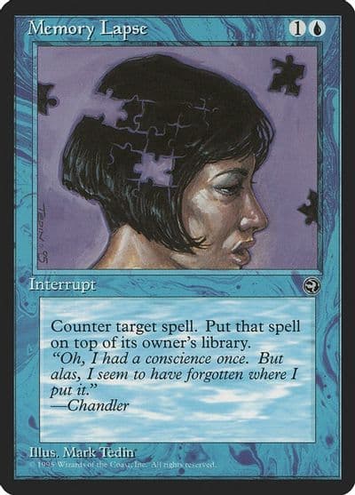 Memory Lapse Version 2 Homelands Magic card