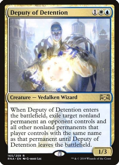 Deputy of Detention Ravnica Allegiance Magic card