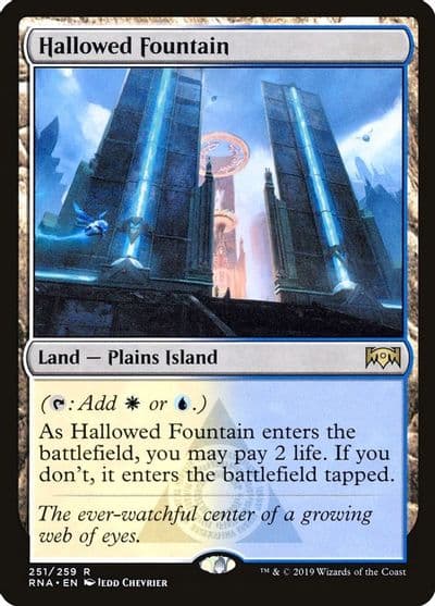 Hallowed Fountain Ravnica Allegiance Magic card
