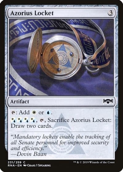 Azorius Locket Ravnica Allegiance Magic card