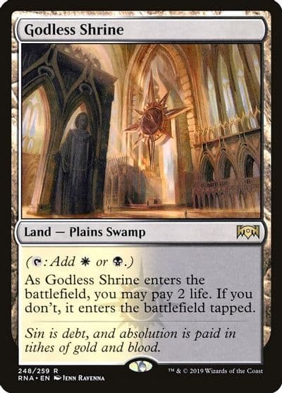 Godless Shrine Ravnica Allegiance Magic card