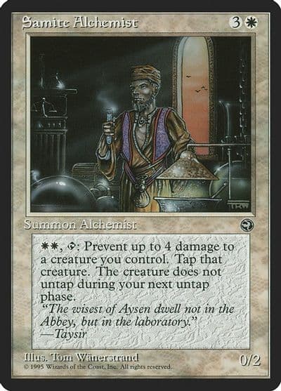 Samite Alchemist Version 2 Homelands Magic card