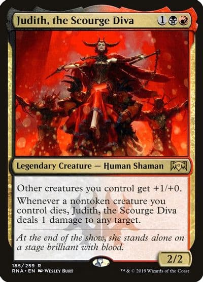 Judith the Scourge Diva Ravnica Allegiance Magic card