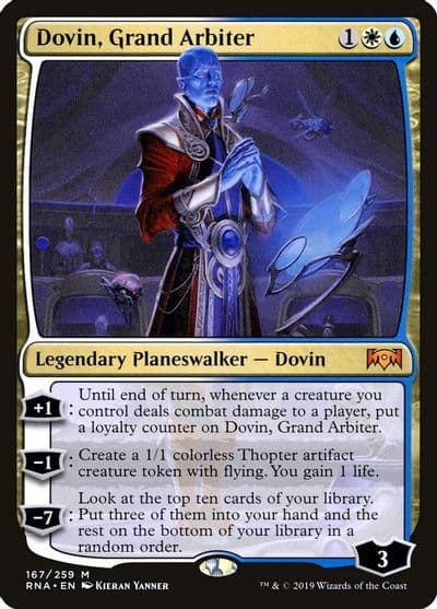 Dovin Grand Arbiter Ravnica Allegiance Magic card