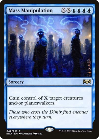 Mass Manipulation Ravnica Allegiance Magic card