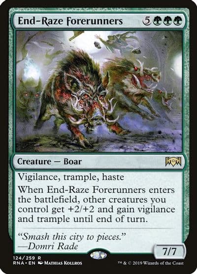 End Raze Forerunners Ravnica Allegiance Magic card