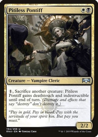 Pitiless Pontiff Ravnica Allegiance Magic card