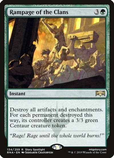 Rampage of the Clans Ravnica Allegiance Magic card