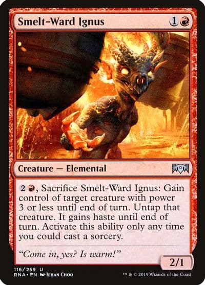 Smelt Ward Ignus Ravnica Allegiance Magic card