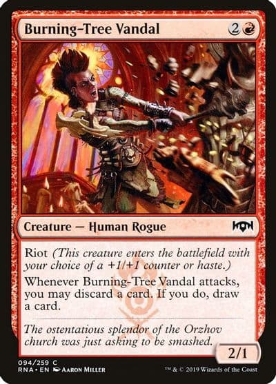 Burning Tree Vandal Ravnica Allegiance Magic card