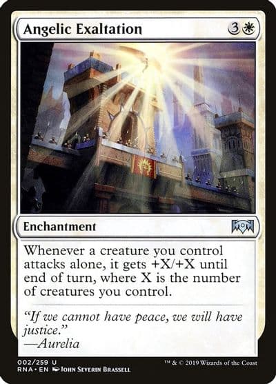 Angelic Exaltation Ravnica Allegiance Magic card