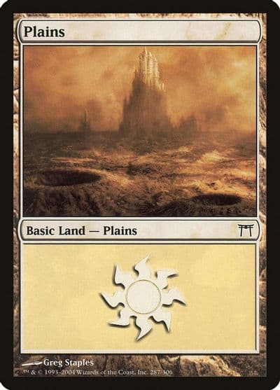 Plains 287 Champions of Kamigawa Magic card