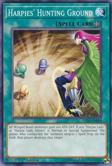 Harpies Hunting Ground Legendary Duelists: Sisters of the Rose Yu-Gi-Oh! card