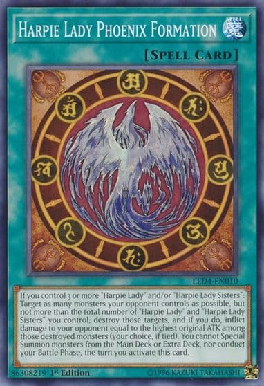 Harpie Lady Phoenix Formation Legendary Duelists: Sisters of the Rose Yu-Gi-Oh! card