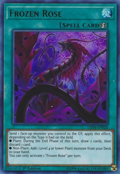 Frozen Rose Legendary Duelists: Sisters of the Rose Yu-Gi-Oh! card