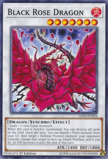 Black Rose Dragon Legendary Duelists: Sisters of the Rose Yu-Gi-Oh! card