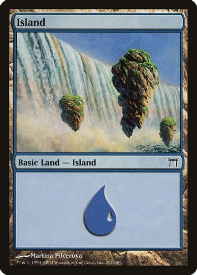 Island 291 Champions of Kamigawa Magic card