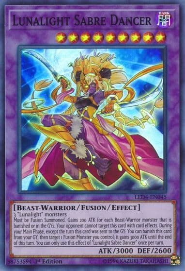 Lunalight Sabre Dancer Legendary Duelists: Sisters of the Rose Yu-Gi-Oh! card