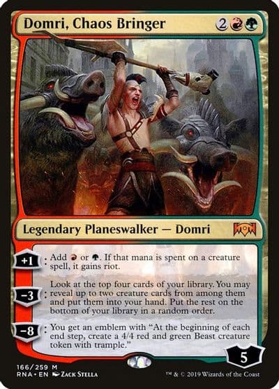 Domri Chaos Bringer Ravnica Allegiance Magic card