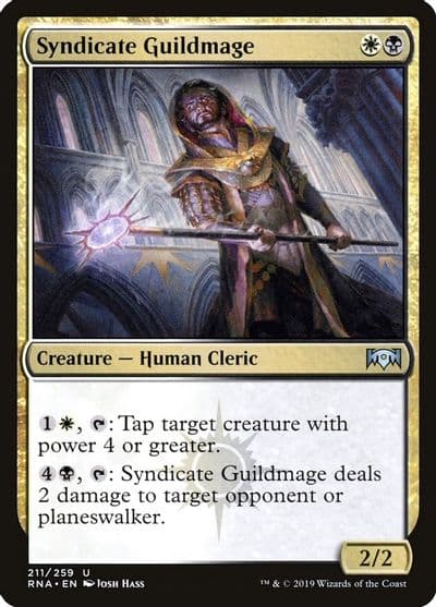 Syndicate Guildmage Ravnica Allegiance Magic card