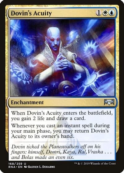 Dovins Acuity Ravnica Allegiance Magic card