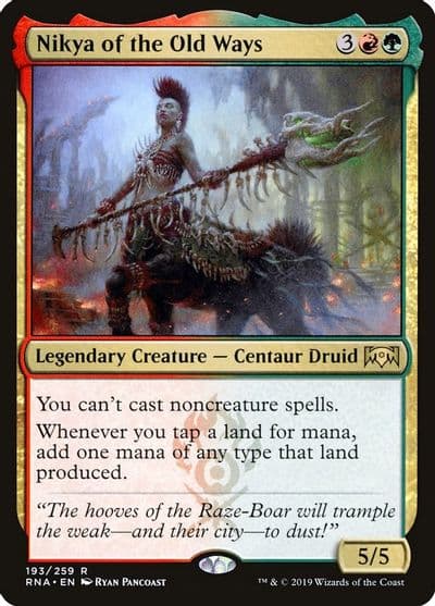 Nikya of the Old Ways Ravnica Allegiance Magic card