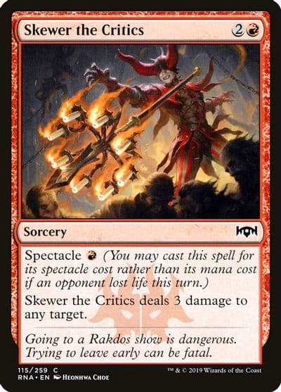 Skewer the Critics Ravnica Allegiance Magic card