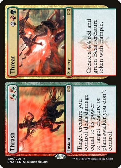 Thrash Threat Ravnica Allegiance Magic card