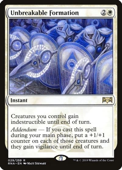 Unbreakable Formation Ravnica Allegiance Magic card