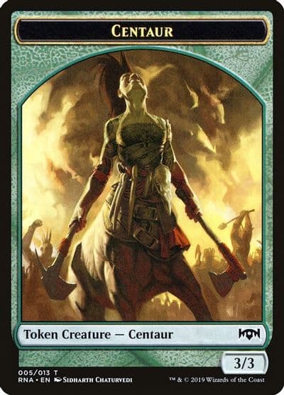 Centaur Token Ravnica Allegiance Magic card