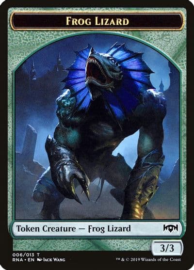 Frog Lizard Token Ravnica Allegiance Magic card