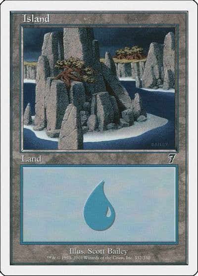 Island 332 7th Edition Magic card