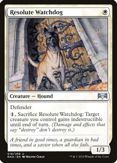 Resolute Watchdog Ravnica Allegiance Magic card