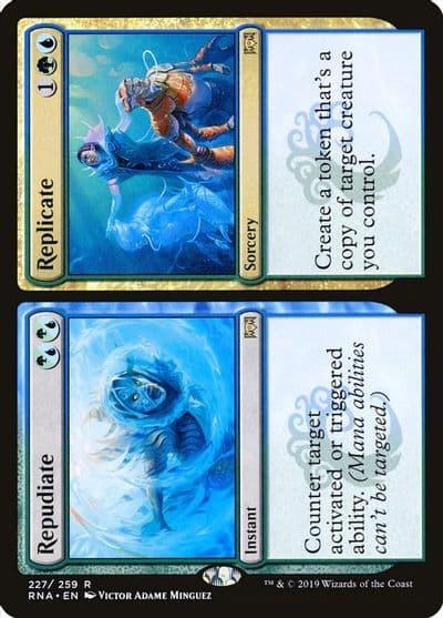 Repudiate Replicate Ravnica Allegiance Magic card