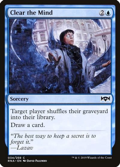 Clear the Mind Ravnica Allegiance Magic card