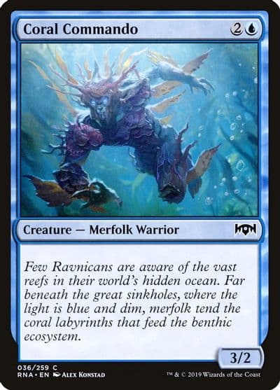 Coral Commando Ravnica Allegiance Magic card