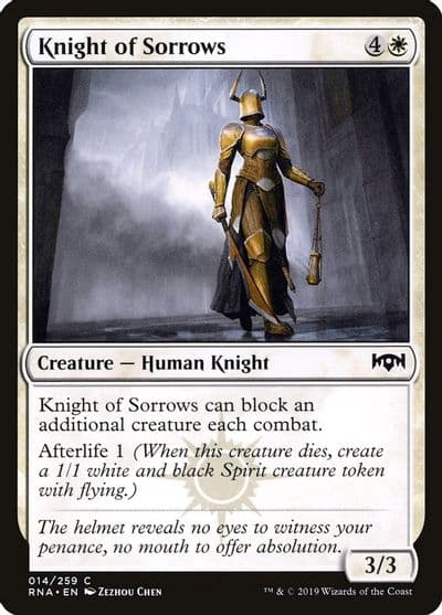 Knight of Sorrows Ravnica Allegiance Magic card