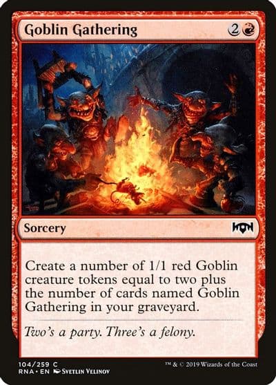 Goblin Gathering Ravnica Allegiance Magic card