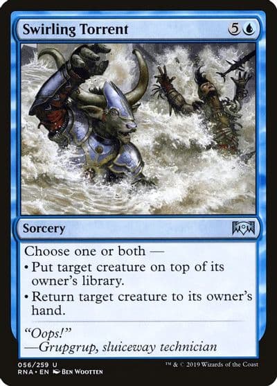 Swirling Torrent Ravnica Allegiance Magic card
