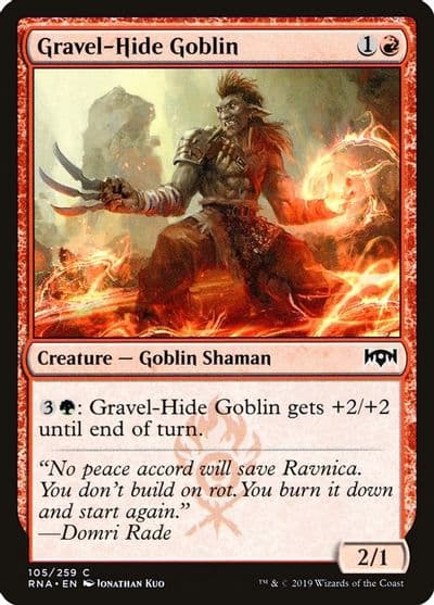 Gravel Hide Goblin Ravnica Allegiance Magic card